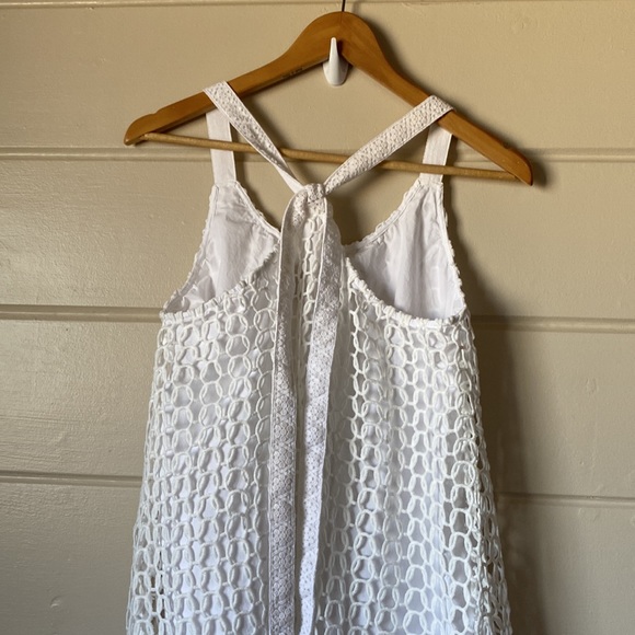 Crochet High/Low Midi Dress Size  Medium - Picture 6 of 11